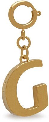 Alphabet Brass Keyring - G