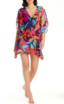 Bold Rush Floral Cover-Up Caftan