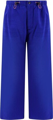 Drawstring Straight-Leg Trousers-BO