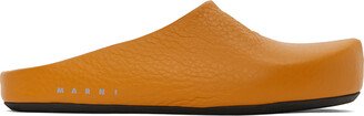 Orange Fussbett Sabot Slippers