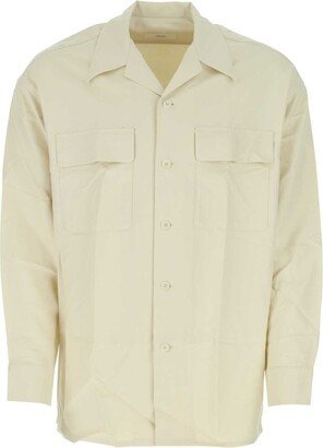 Straight Hem Long Sleeved Shirt