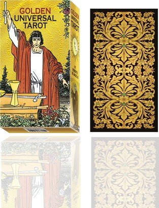 Golden Universal Tarot Deck 78 Tarot Cards With Guidebook For Beginners & Experts By Lo Scarabeo Used in Divination Readings