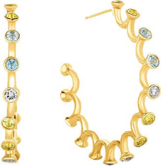 Audrey Cohen Spiral Hoop Earrings