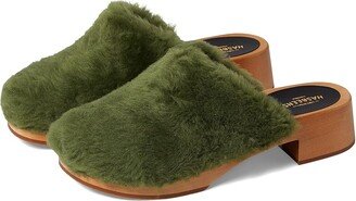 Fluff Clog (Green) Women's Clog Shoes