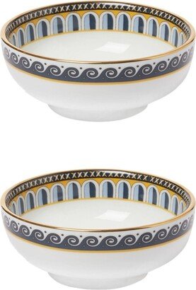 Napoli porcelain snack bowl (pack of two)