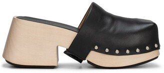 Slip-On Square-Toe Clogs-AA