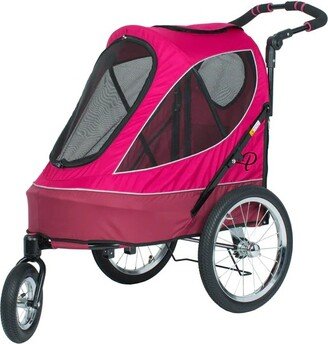 All Terrain Cozy & Comfortable Pet Jogger Stroller with Tire Pump - Up to 77 LB