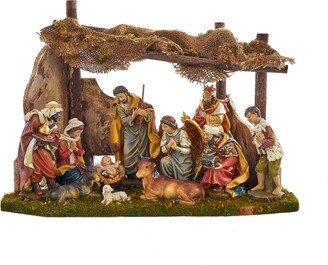 Nativity Set with 11 Figures and Stable