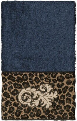 April Embellished Hand Towel - Midnight Blue