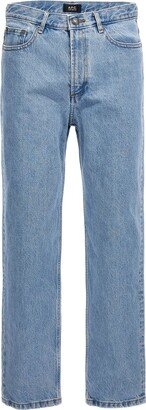 Mid-Waisted Straight-Leg Jeans-AD