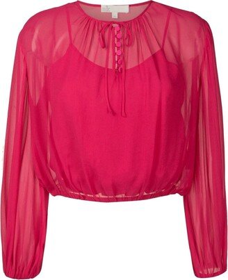 Ada georgette cropped blouse