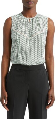 Andy Print Sleeveless Blouse