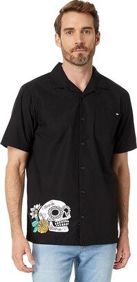 Guided Short Sleeve Woven (Black) Men's Clothing