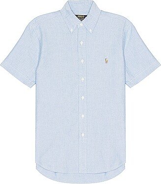 Oxford Short Sleeve Shirt in Blue