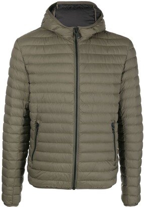 Quilted Hooded Down Jacket-AD