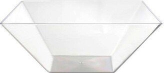 4 qt. Clear Square Plastic Serving Bowls (24 Bowls)