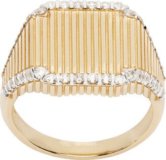 Gold Princesse Rayures Ring