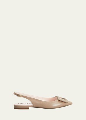 Slingback Buckle Ballerina Flats