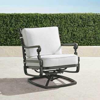 Carlisle Swivel Lounge Chair with Cushions in Slate Finish