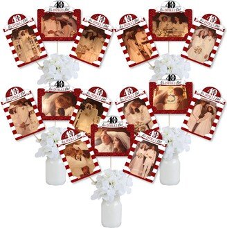 We Still Do - 40Th Wedding Anniversary Party Picture Centerpiece Sticks Photo Table Toppers 15 Pieces