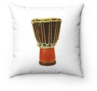 Traditional Djembe Pillow - Throw Custom Cover Gift Idea Room Decor