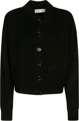 Buttoned Long-sleeved Cardigan-AE