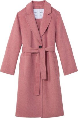 Single-Breasted Belted Coat-AK