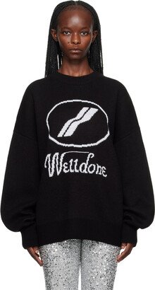 Black Crewneck Sweater-AA