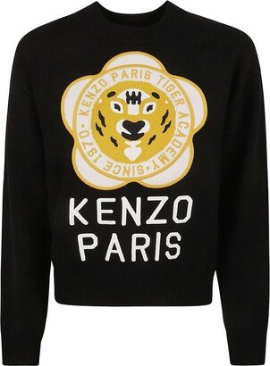 Logo Printed Crewneck Jumper-AE