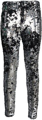 Sequin-Embellished Leggings