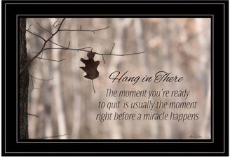 Hang in There by Lori Deiter, Ready to hang Framed Print, Black Frame, 21 x 15