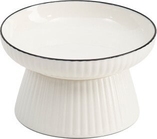 TJMAXX Ribbed Ceramic Elevated Pet Bowl