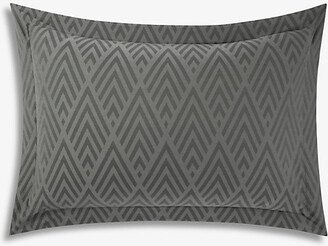 Charcoal Penthouse Oxford Cotton Sham Pillow-AA