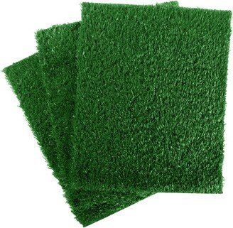 Pee Pads for Dogs - Set of 3 Replacement Turf Grass Mats for Potty Training - Dog Housebreaking Supplies for Puppies and Small Pets-AA