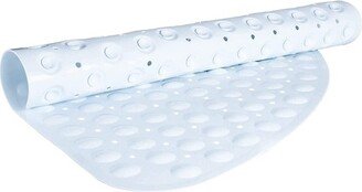 TranquilBeauty Tranquil Beauty 21 x 21 White Curved Non-Slip Shower and Bath Mats with Suction Cups Ideal for Kids & Elderly