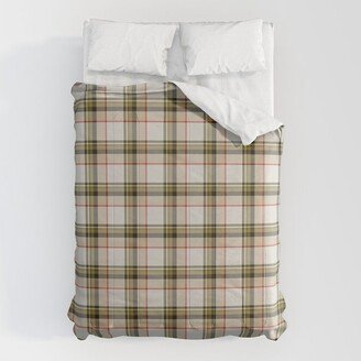 Frosted Gold Tartan Plaid Comforter