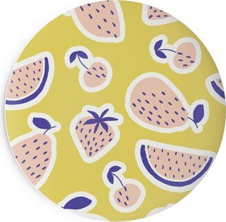 Salad Plates: Fruity - Yellow Salad Plate, Yellow