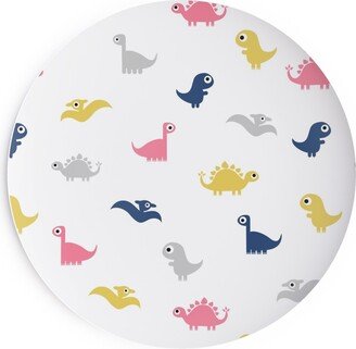 Salad Plates: Dino Print - Multi Salad Plate, Multicolor