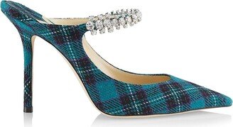 Bing 100MM Plaid Stiletto Mules