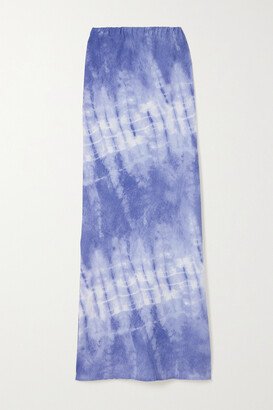 Net Sustain Davina Tie-dyed Linen Maxi Skirt - Blue