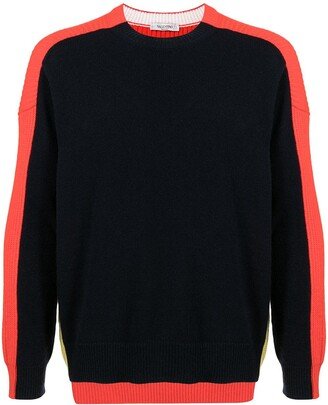 Colour-Block Virgin Wool Jumper