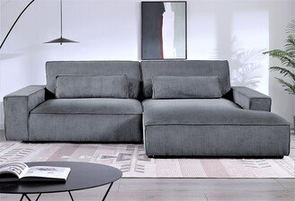 105.52''W Faing Chaise Sectional Over Size Sofa