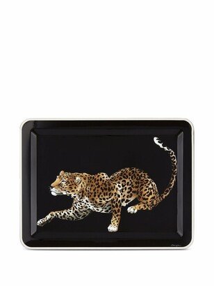 Large Leopard-Print Tray