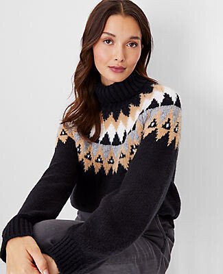 Fair Isle Turtleneck Sweater