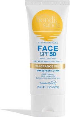 Bondi Sands Sunscreen Fragrance Free Face Lotion - SPF 50 - 2.53 fl oz