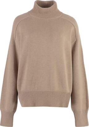 Turtleneck Wool Pullover-AB