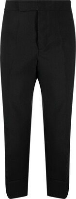 SAPIO Flap-Pockets Cropped Tailored Trousers-AA