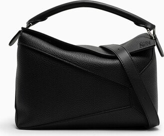 Black Puzzle bag in grained leather