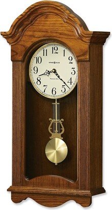 Curata Jayla Oak Finish Wood Quartz Westminster Chime Wall Clock