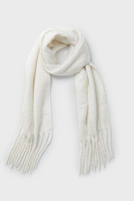 Winter White Chic Solid Scarf